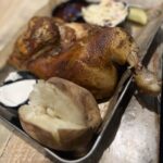 smoked half house chicken 