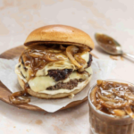 French onion smash burger
